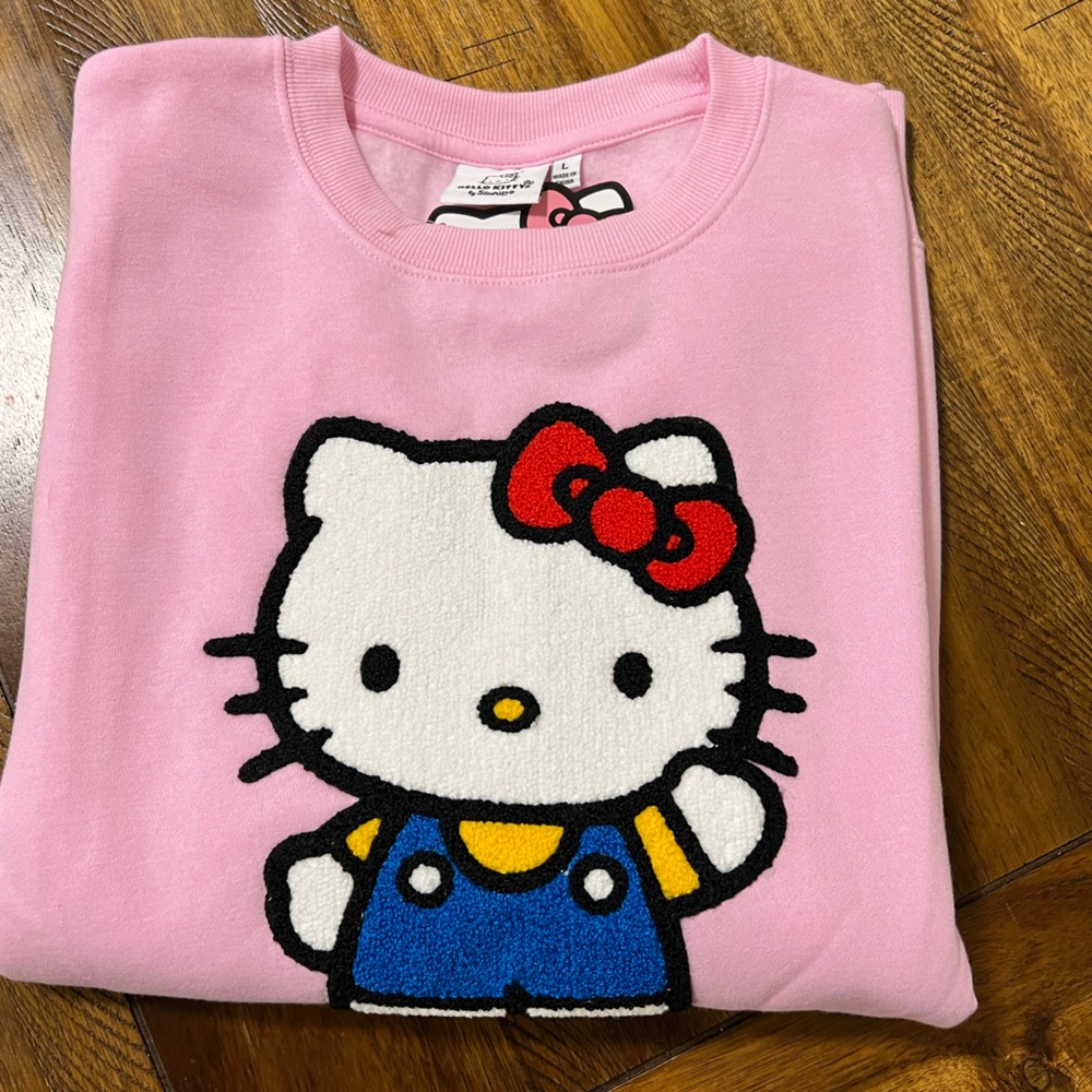 Pink Hello Kitty Sweatshirt Embroidered